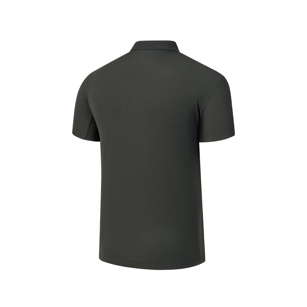 SAUCONY Letter Logo Urban Soft Short Sleeve Polo Shirt Men Polo Shirts Rock-Gray Military-Green SC2240075A-GE128