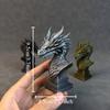 Kreative 3D-gedruckte Drachenkopf-Skulptur Heim-Schreibtisch-Ornament für Wohnzimmer Bar Gotische Dekoration Für Ihn Geburtstagsgeschenk