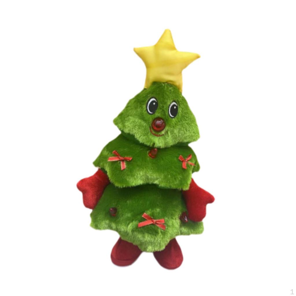 Panenka zpívající a tančící vánoční stromeček 15” ozdoby Měkká plyšová hračka