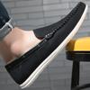 Fashion Genuine Leather Men Shoes Luxury Formal Casual Mens Loafers Moccasins Soft Breathable Slip on Boat Shoes Outdoor High Quality