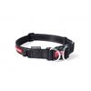 Halsband - ezydog - double up xl - 71cmx38mm - schwarz - 2 Edelstahlringe - reflektierend
