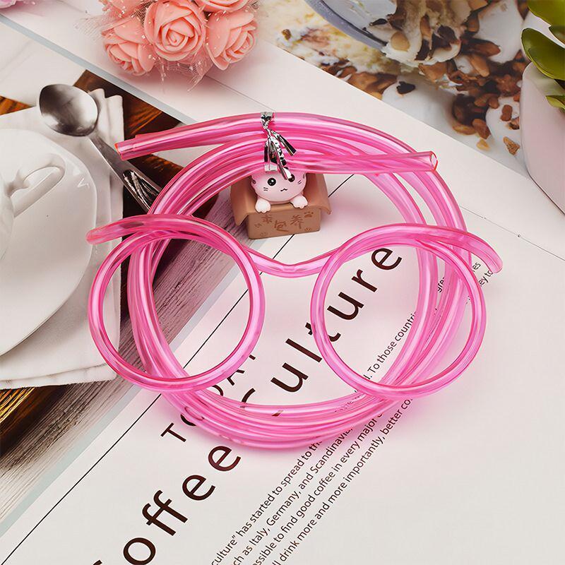 2 Paires de Lunettes Paille Lunettes Douces Amusantes Paille Flexible Fournitures de Fête pour Enfants Fournitures de Bar Jouet Créatif Cadeau pour Enfants