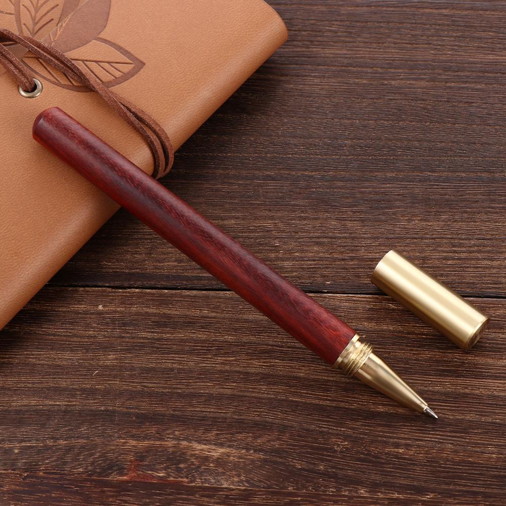 Office Supplies Ballpoint Black Refill Wood Rollerball Pen Brass Pen Metal Gel Pen Roller Ball Pen