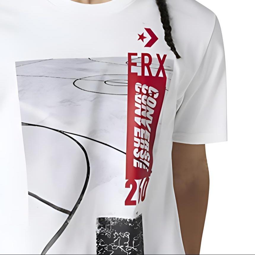 Converse ERX Short Sleeve Graphic Tee Asia Sizing 'White' Men's 10018255-A01
