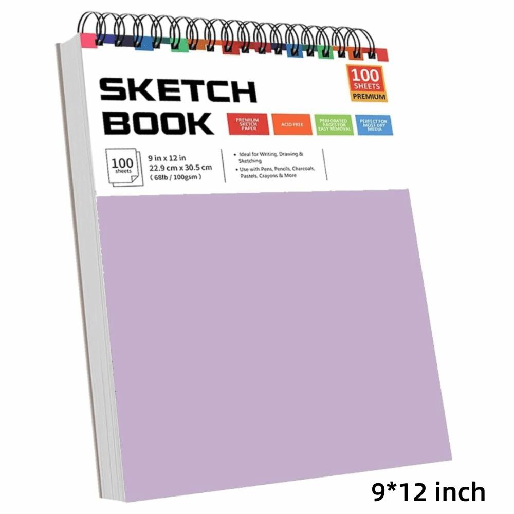 Hardcover Drawing Paper Pad Top Spiral Binding Drawing Pad New A4 Sketchbook  Illustration