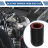 X AUTOHAUX 1 Set 40mm Length 18mm/0.71" ID Black Red Car Silicone Rubber Hose