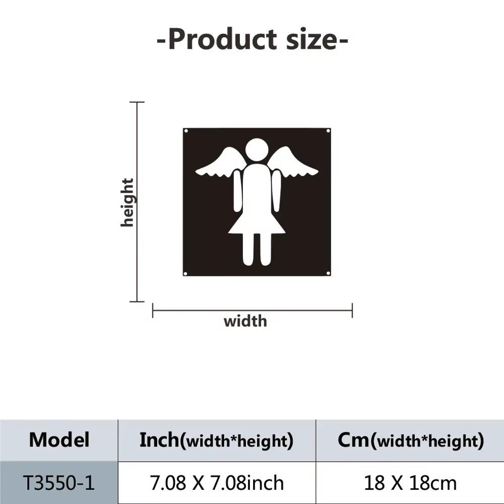 

1шт акриловый настенный художественный дверной знак черный акриловый туалетный знак туалета идеально подходит для украшения вывесок для инвалидов и людей с ограниченными возможностями