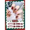 24Pcs/set Christmas Snowflake Christmas False Nails Christmas Fake Nail Extension  Manicurist