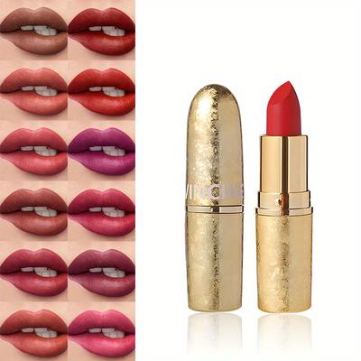 Rossetto opaco vellutato Lucidalabbra vellutato impermeabile con balsamo labbra idratante antiaderente a lunga tenuta