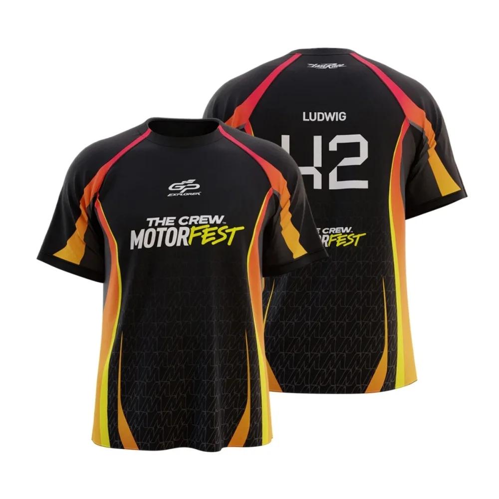 

Summer 3D Print Fans Team Uniforms Men Women Breathable Summer Racing Round Neck Short Sleeve Casual T-shirts Tops 6XL