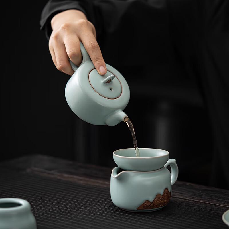 Sushih Ru Kiln Crackle Glaze Gongfu Tea Set