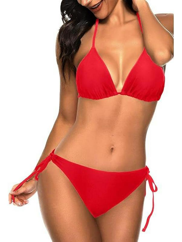 2024 Summer Women's Sexy European & American Split-Strap Bikini Swimsuit