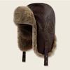 Winter Warm Fleece Lined Ear Protection Hat Men Women Outdoor Cycling Motorbike Windproof Thermal Cap