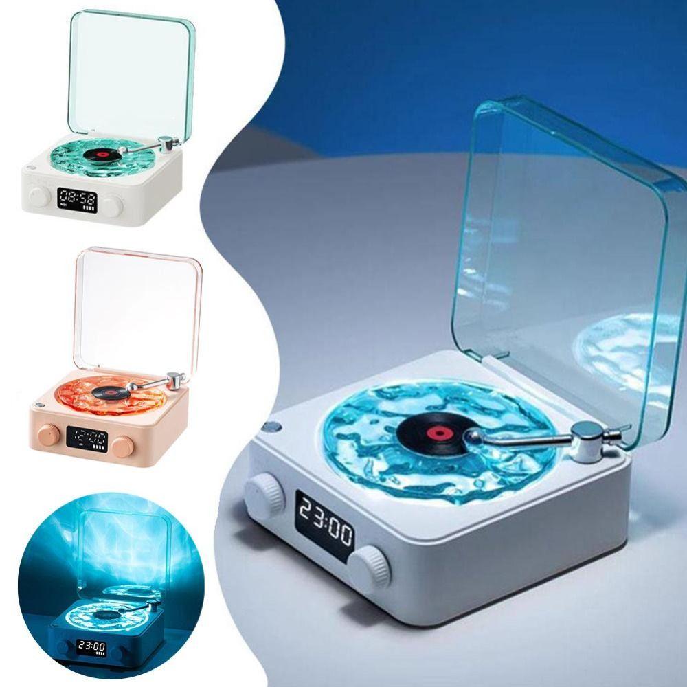 Portable White Noise Bluetooth Speaker Mini Wave Vinyl Player Retro Vinyl Record Player  Home