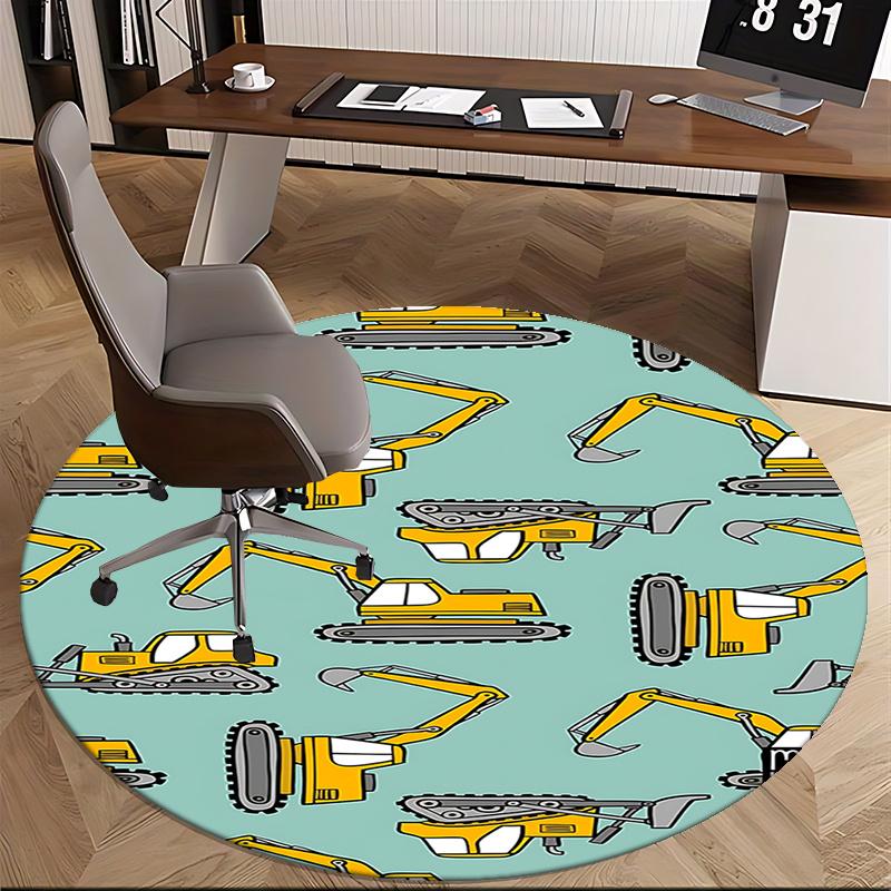 Construction Equipment Office Carpet Chair Mats, Home Decor, Sofa Rug, Office Carpet Suitable for Bedroom, Living Room, Various Rooms"1118116a