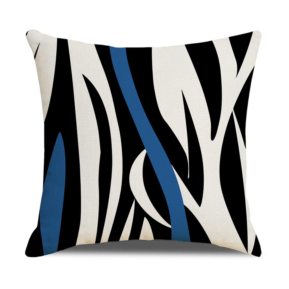 Modern Simple Nordic Ins Style Linen Pillow Case Sofa Pillow Case Home Supplies Contrast Color Pillow Case