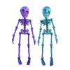 2/5Pcs 3D Printed Skeleton Refrigerator Magnet Halloween Poseable Skeleton Figurine