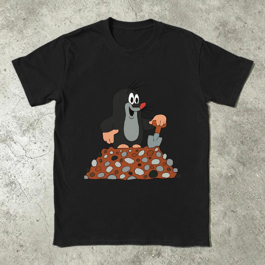 The Little Mole T Shirt Beach Pure Cotton T Shirts For Unisexs Hip Hop Loose Tshirt Short Sleeves Vintage Top Tees