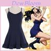 One Piece Nico Robin Cosplay Kostüm für Mädchen und Frauen mit Polyesterstoff für Halloween und Anime-Rollenspiele