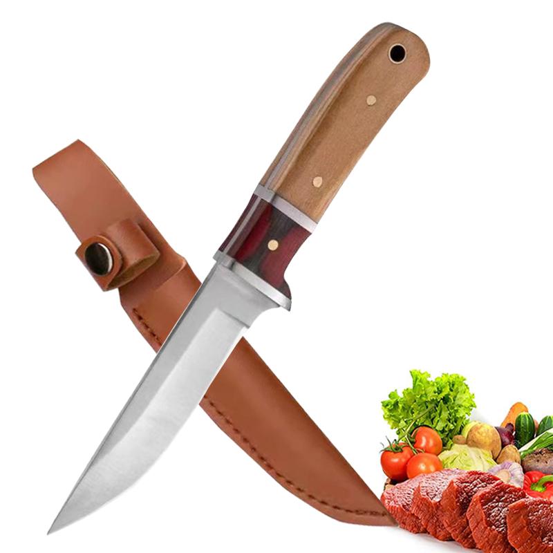 

Монгольский нож для мяса, нож для обвалки, охотничий нож, нож для разделки овец, кухонный нож с деревянной ручкой, нож для фруктов, походный нож для разделки мяса