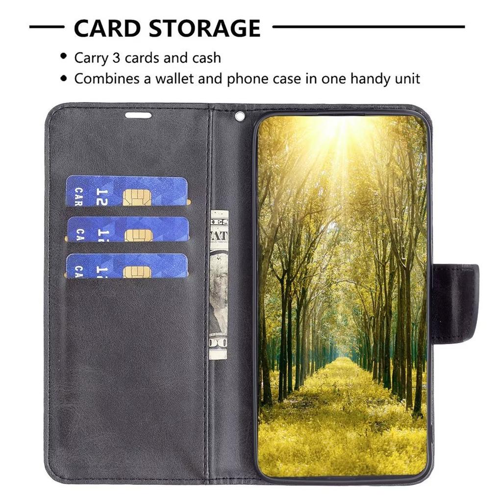 Applicable to iPhone14 mobile phone leather case 13Pro solid color leather pattern hand strap card wallet protective case 14plus