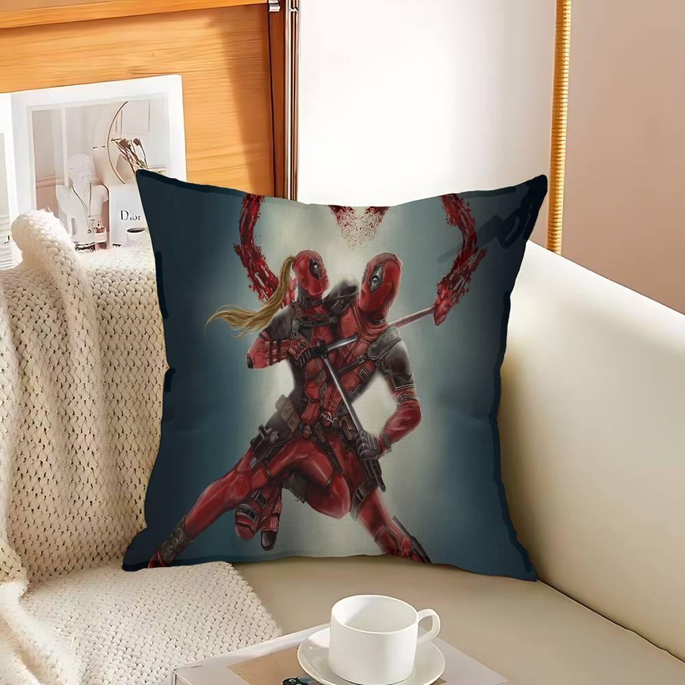 Anime Fantasy D-Deadpool Federa Cuscino Federa Cuscino Rivestimento Divano Cuscino da Lancio Decorazione Casa Federa