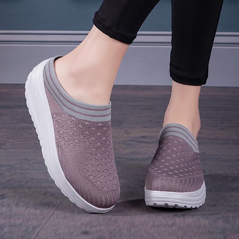 

Дышащие кроссовки, кроссовки для фитнеса, спортивная повседневная обувь, модная повседневная обувь с поворотной подошвой, женская обувь 42 фиолетовый