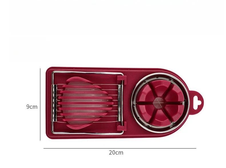 

1PCS Fruit Hard Boiled Eggs Stainless Steel Wire Multifunctional Baking Cooking Cutting Tool Splitter Egg Slicer Yolk Separator