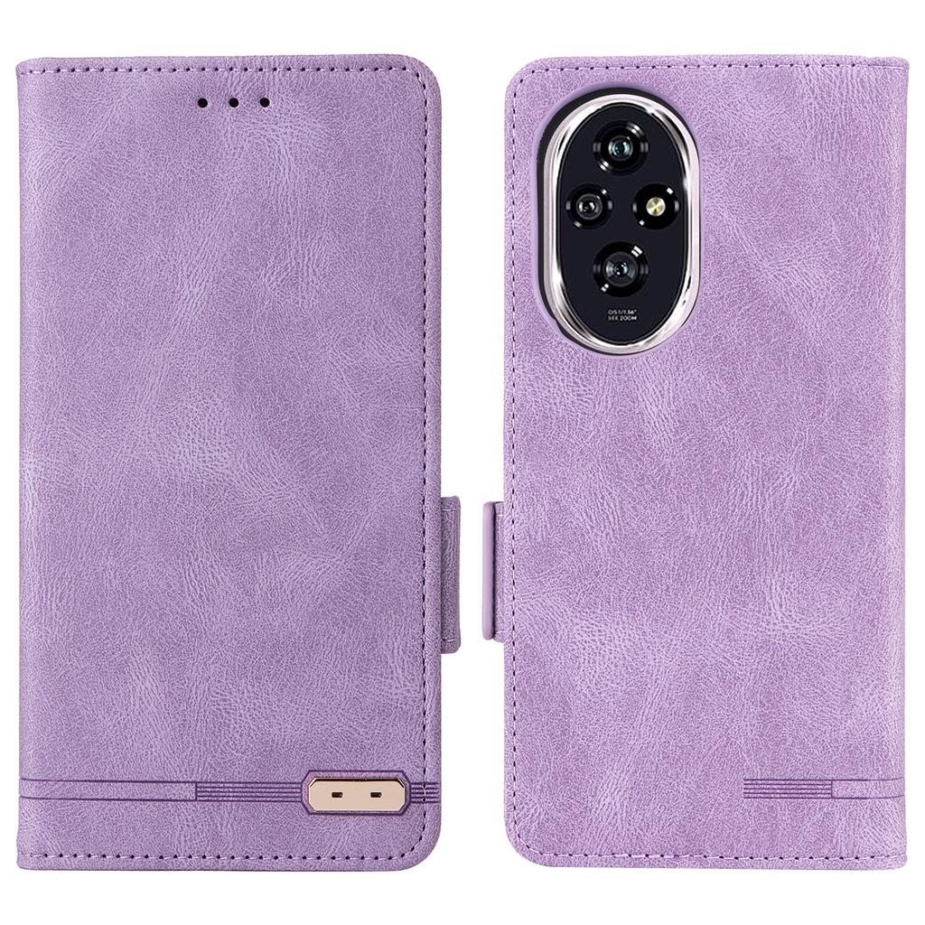 For Honor 200 5G Case Leather Wallet Flip Phone Cover with Hardware Decor