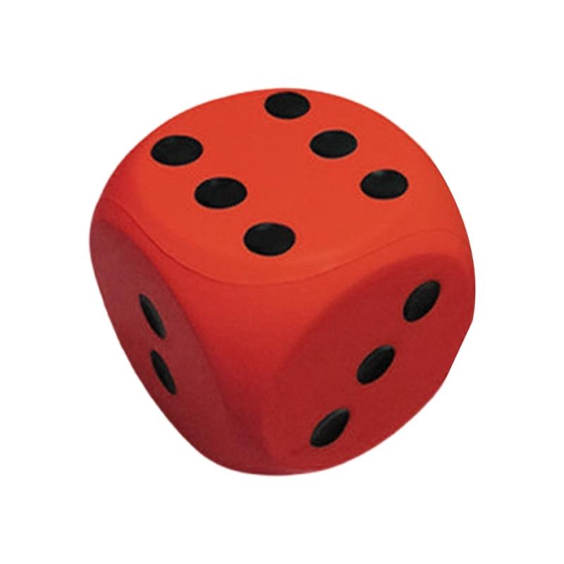Large Foam Dices Soft Dot Dices Learning 6 Sided Dices 6 Inch Foam Dices Kids Dices Educational Toy for Stress Relief красный