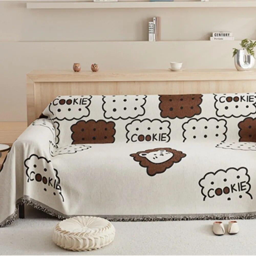 Высокое качество синельное одеяло для дивана для декора гостиной — фото 5