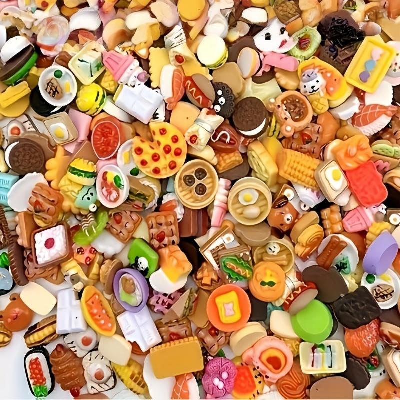 30pcs Diy Mixed Style Blind Bag Mini Food Simulation Cute Blind Box Suitable Children's Toy House Decoration Gift Randomly Sent