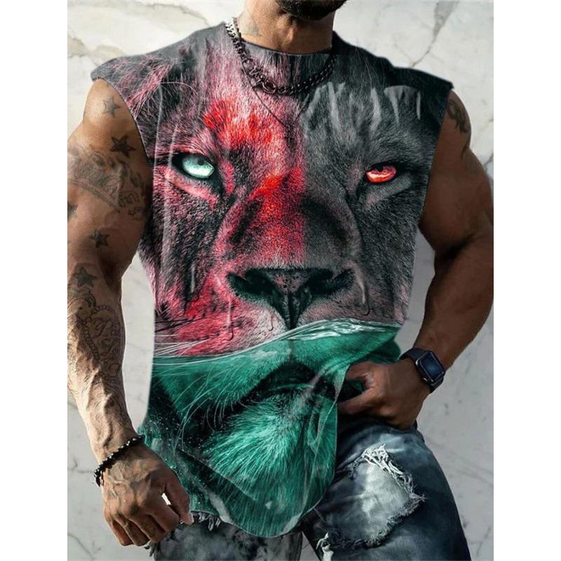 Canotta casual da uomo con scollo rotondo e comoda
