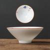 Čínský keramický čajový šálek Ručně malované květy a ptáci Šálek Cestovní čajová miska Domácí porcelánová čajová souprava Hlavní šálek 60ml