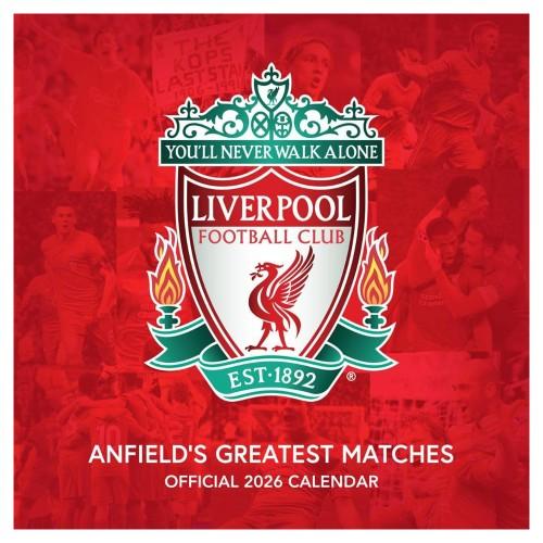 Liverpool FC 2026 Square Wall Calendar