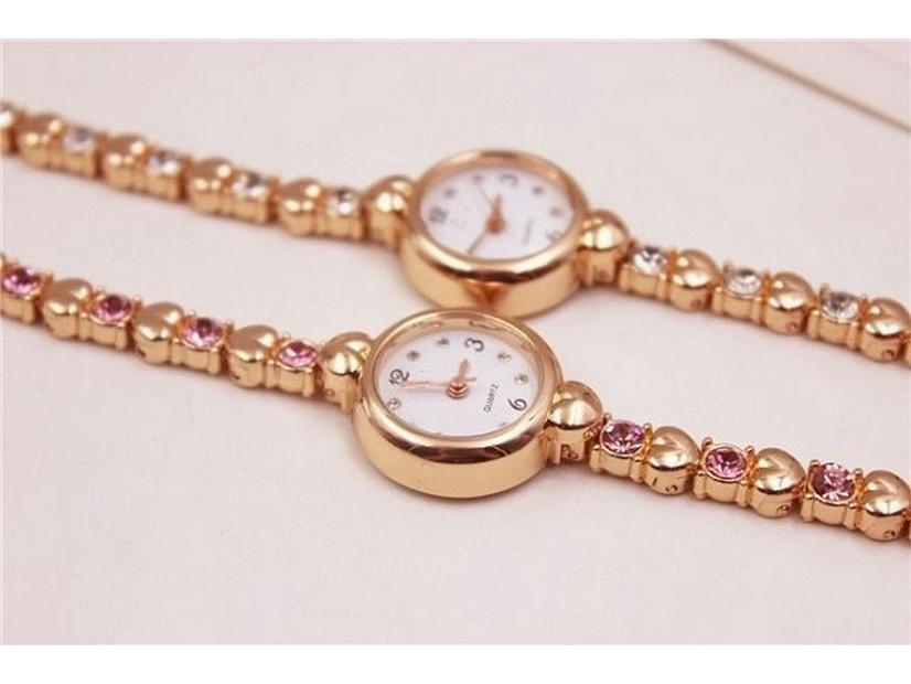 JW Korean Style Elegant Ladies' Water Diamond Quartz Bracelet Watch