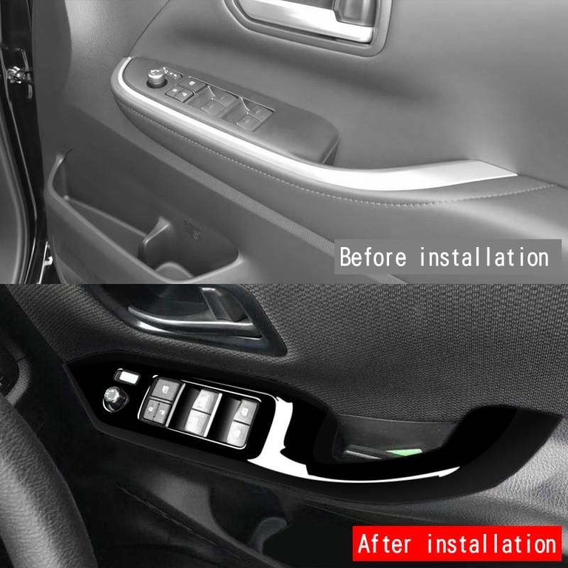 RHD For Toyota Voxy Noah 90 Series Window Glass Lift Button Switch Cover Trim Door Armrest Panel cover accesorios