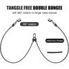 Dog Seat Belt, Double Dog Seatbelt Vehicle Safety Chew Proof Dogs Vehicle Safety Tether Cable,Double Clip No-Chew Pet Car Leash Lead,Car Safety