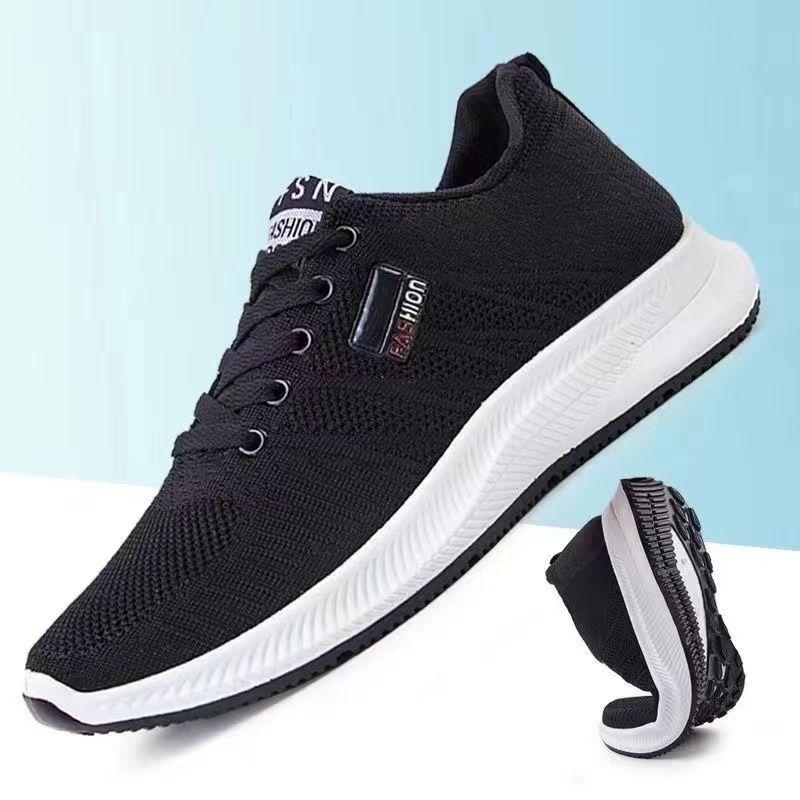 Kick-in Men's Hollow Fly-woven Mesh Summer New Breathable Men's Sports Shoes Men's Shoes Lace-up Youth Trend