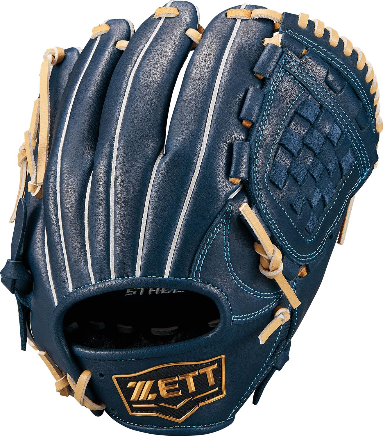 

ZETT Youth Baseball Softball Zero One for Pitchers and Size Navy x Pastel Brown BJGB71530F Glove, Stage, Infielders, Left-Handed Throwers, L, (2932),