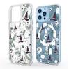 Magic Hat Ghost Magnetic Transparent Full Coverage Case for iPhone 15/16/17 Pro Max