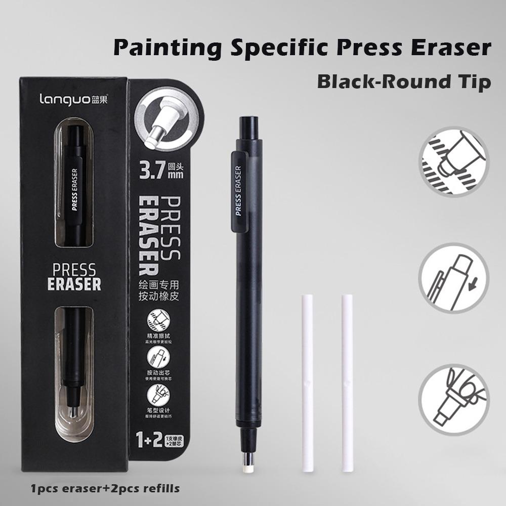 Refillable Eraser Pen Press Mechanism Correction Rubber Sketch Drawing Eraser  Pencil Correction