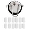 12PCS Plastic Keg Lid Feet Replacement for Homebrew Beer Keg Parts Kegging Hardware Tool