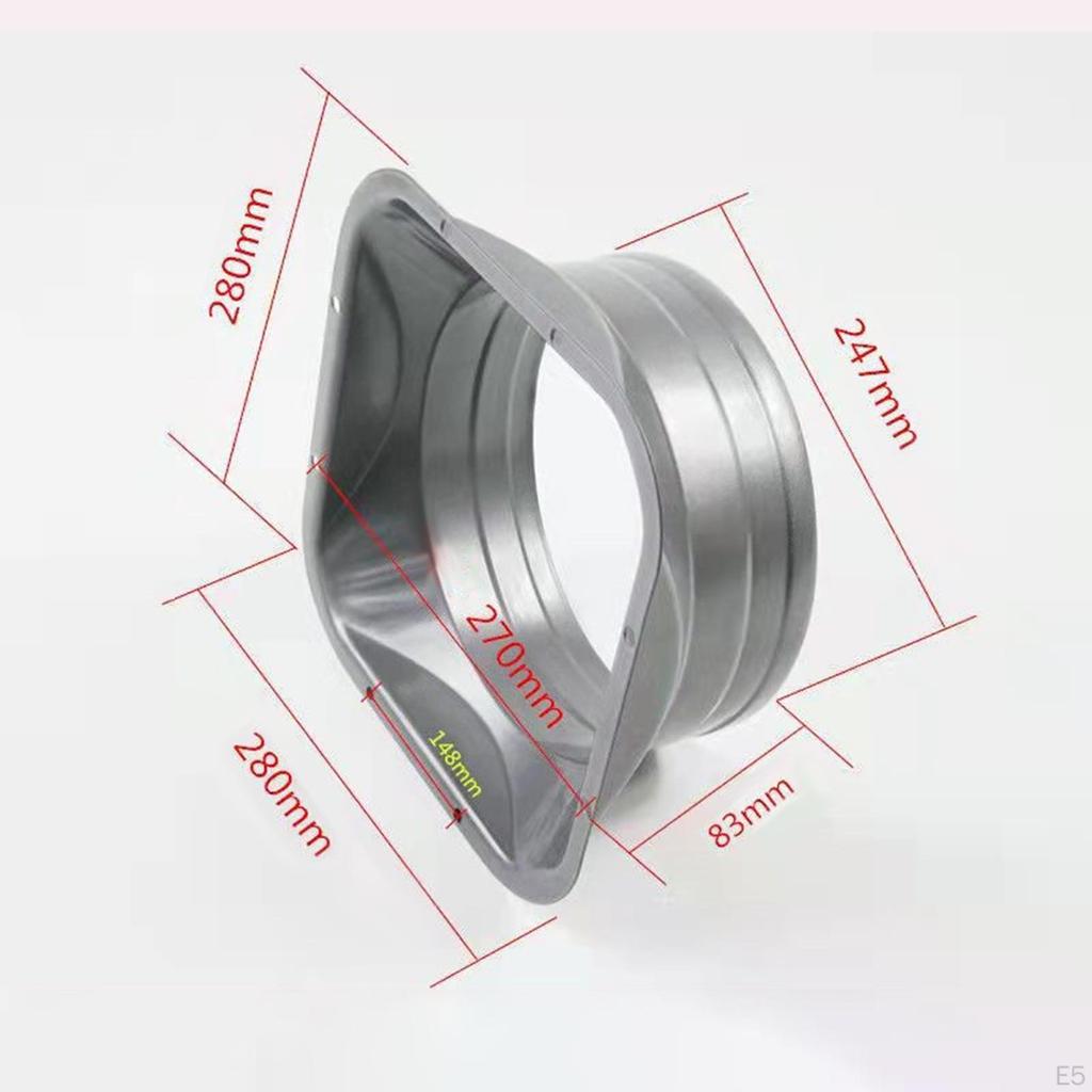 Air Duct Connector Joint Fittings Metal Straight Pipe for Ventilation Adapter Replacement