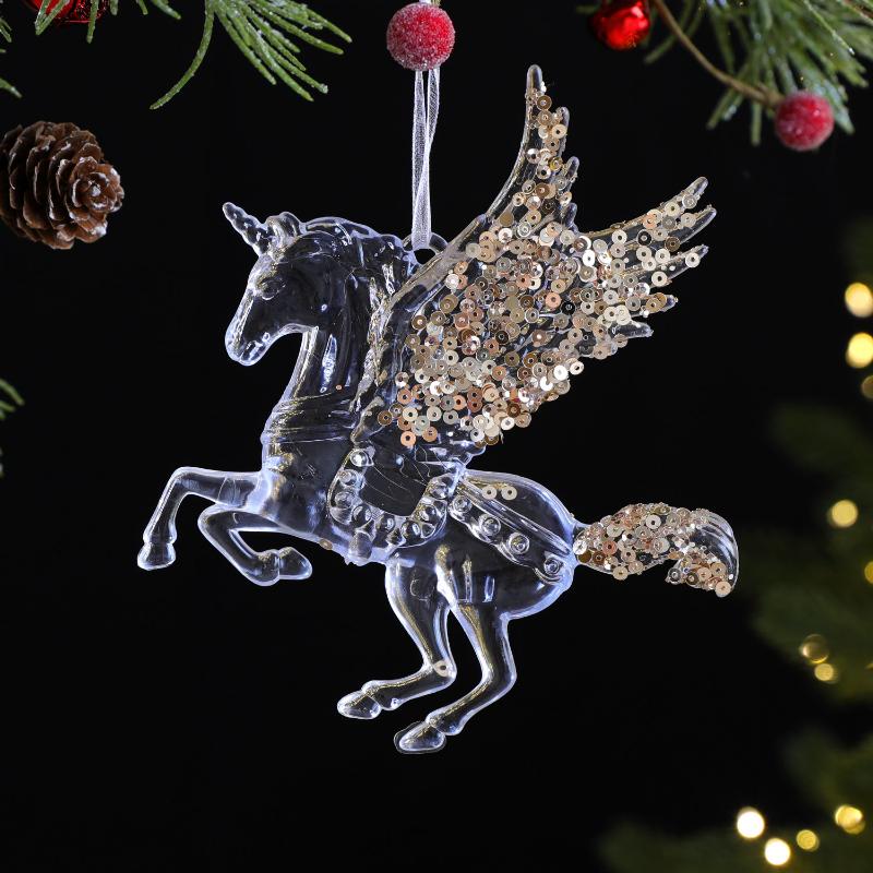 Kranz Schneeflocke Glockenklang Anhänger Weihnachtsdekorationen Weihnachtsbaum Hängender Schmuck