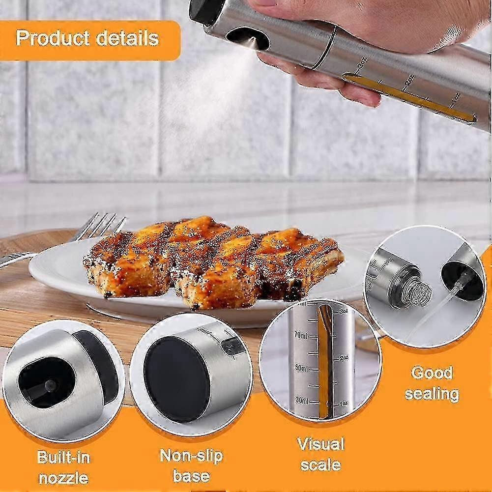 Olive Oil Spray Stainless Steel Kitchen Oil Spray With Scale Food Oil Spray Apply To Bbq