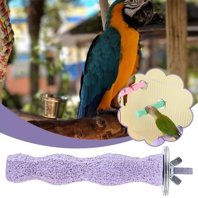 12cm Bird Perch Parrot Toys Supplies Claw Grinding Supplies Resin Grinding Stand Bird Platform Bird M0J3