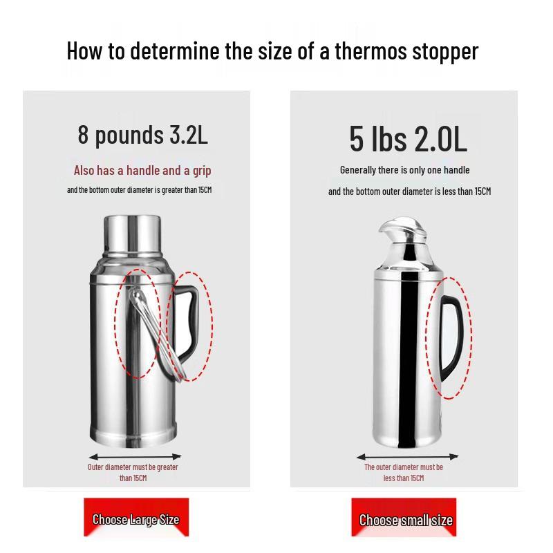 Silicone Hot Water Bottle and Thermos Stopper/Lid