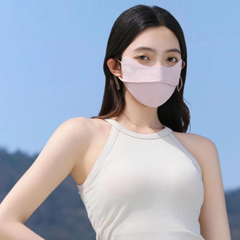 Cycling Ice Silk Face Mask Anti-UV Sun Protection Summer Unisex Adjustable Breathable Bandana Hunting Running Sport Mask Scarf