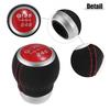 6 Speed Manual Gear Shift Knob for Subaru Impreza WRX STI Black Suede Red Cap